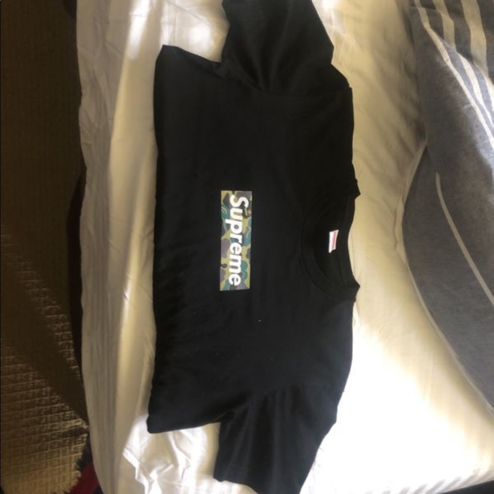 Supreme X Bape t shirt
